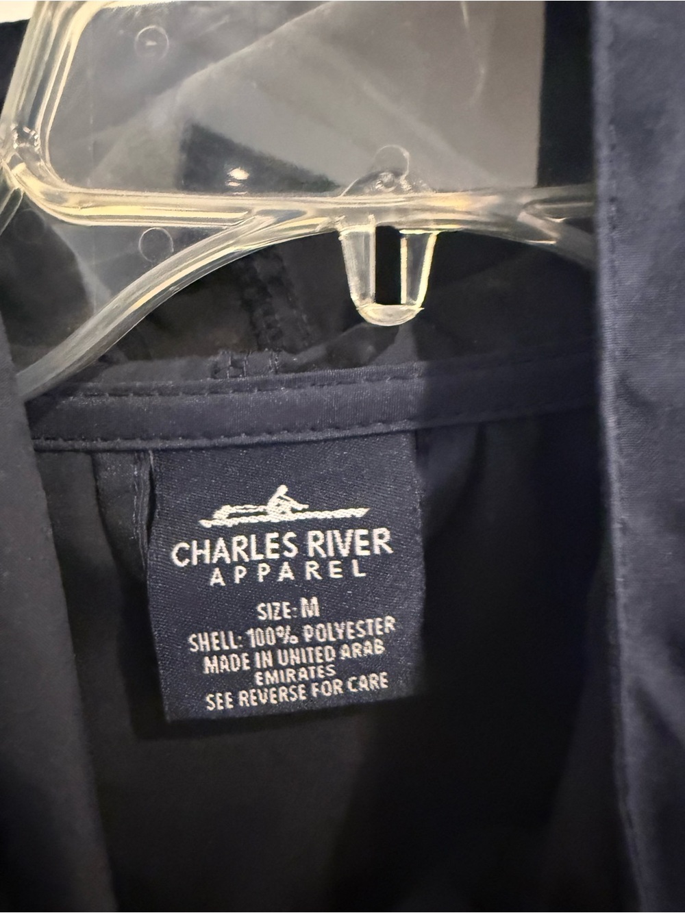 Charles River Apparel Navy USA Field Hockey Windbreaker Pullover - Picture 2 of 3